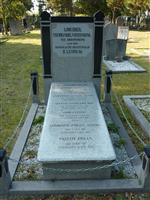 Grafsteen IJmuider Vischhandelvereniging H. Lustig